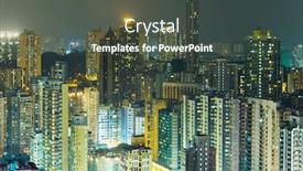  Presentation with hong kong - Colorful PPT theme enhanced with cityscape-in-hong-kong backdrop and a dark gray colored foreground