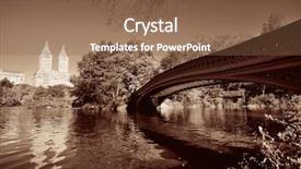  Presentation with new york city - PPT theme featuring cityscape nyc - central park autumn and buildings background and a  colored foreground