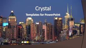 Presentation with new york city - Presentation theme enhanced with cereals healthy food rich vitamin background and a dark gray colored foreground.