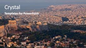  Presentation with grossmmotor early childhood - PPT layouts featuring cityscape of athens in early background and a gray colored foreground