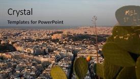  Presentation with early childhood development - Audience pleasing slide deck consisting of cityscape of athens in early backdrop and a light gray colored foreground