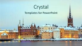  Presentation with jerusalem old city israel david - Presentation theme featuring cityscape of gamla stan old background and a cool aqua colored foreground