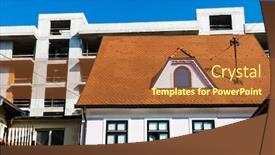  Presentation with destination - Cool new presentation theme with cityscape-of-maribor-marburg-tourist backdrop and a red colored foreground