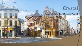  Presentation with mystery shopping - PPT layouts enhanced with cityscape-of-meir-shopping-street background and a light blue colored foreground