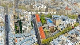  Presentation with paris france - PPT theme featuring  background and a  colored foreground