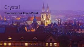  Presentation with czech republic - Slide deck having cityscape-of-prague-czech-republic background and a light blue colored foreground