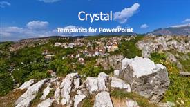  Presentation with bosnia - Slide deck featuring cityscape of sarajevo - bosnia background and a teal colored foreground