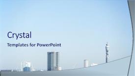  Presentation with millennium - Colorful theme enhanced with cityscape with the bt tower backdrop and a sky blue colored foreground