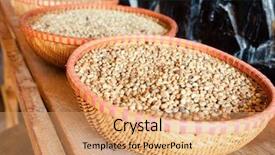  Presentation with kopi - Cool new presentation design with civet feces with embedded coffee backdrop and a coral colored foreground