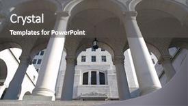  Presentation with los angeles - PPT layouts consisting of civic - los angeles city hall's historic background and a dark gray colored foreground