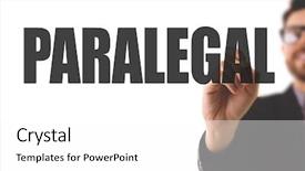  Presentation with paralegal - PPT layouts featuring civil defense - paralegal background and a white colored foreground