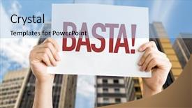  Presentation with spanish - Beautiful PPT layouts featuring civil disobedience - enough or stop it backdrop and a light blue colored foreground