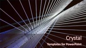  Presentation with suspension - PPT theme enhanced with civil engineering - abstract view of a suspension background and a wine colored foreground