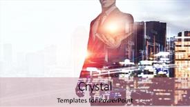  Presentation with builder - Beautiful PPT layouts featuring civil engineering 3d - builder man against cityscape backdrop and a coral colored foreground