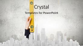  Presentation with engineering design - Presentation theme consisting of civil engineering design - close up of female hand background and a light gray colored foreground