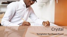  Presentation with civil engineering - Slide deck consisting of civil engineering specialist drawing sketch background and a coral colored foreground