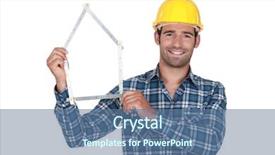  Presentation with happy 18th birthday - Theme featuring civil engineering white background - happy constructor background and a  colored foreground