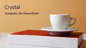  Presentation with civil law - Theme enhanced with civil law book with cup background and a  colored foreground