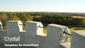  Presentation with battlefield - Presentation theme having civil register - chickamauga and chattanooga national battlefield background and a dark gray colored foreground