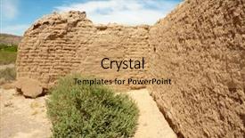  Presentation with zoroastrian ruins of ancient palace - Colorful slide set enhanced with civil register - fort selden ruins backdrop and a  colored foreground