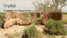  Presentation with puerto rico spanish fort - Slide deck having civil register - fort selden ruins background and a  colored foreground