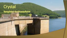  Presentation with dam - Cool new slide deck with civil register - kinzua dam backdrop and a tawny brown colored foreground