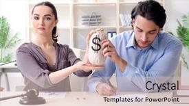  Presentation with divorce - Colorful presentation design enhanced with civil registration - young family in marriage divorce backdrop and a lemonade colored foreground