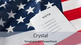  Presentation with civil rights - Presentation having civil rights concept - empty ballot background and a light blue colored foreground