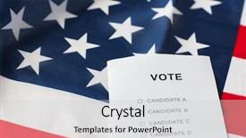  Presentation with civil rights - Slide deck featuring civil rights concept - empty ballot background and a light gray colored foreground