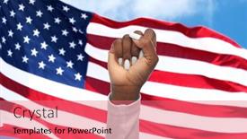  Presentation with american equality - Colorful PPT layouts enhanced with civil-rights-equality-and-patriotism backdrop and a coral colored foreground