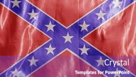  Presentation with civil war - Cool new slide deck with civil-war-confederate-flag-colored backdrop and a violet colored foreground