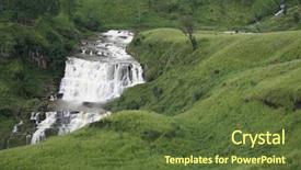  Presentation with sri lanka - PPT layouts consisting of claire - st clair falls sri lanka background and a  colored foreground