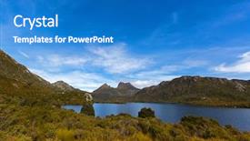  Presentation with mountain lake - Beautiful slides featuring claire - view of dove lake across backdrop and a teal colored foreground