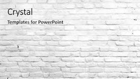  Presentation with white brick wall - Amazing slide set having claire - white grunge brick wall background backdrop and a white colored foreground