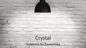  Presentation with grungy white concrete wall - Beautiful slide set featuring claire - white grunge brick wall background backdrop and a light gray colored foreground