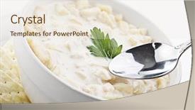  Presentation with clam - Cool new presentation with clam chowder backdrop and a sky blue colored foreground