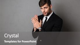  Presentation with black hands - Cool new slides with clapping - close-up photo of handsome young backdrop and a gray colored foreground