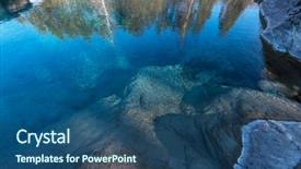  Presentation with crystal blue - Amazing PPT layouts having clar net - crystal pure water of blue backdrop and a ocean colored foreground