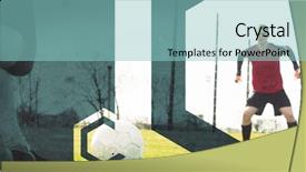  Presentation with penalty - Colorful presentation enhanced with clar net - goalkeeper in red ready backdrop and a light blue colored foreground