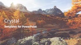  Presentation with france - Presentation theme featuring claree-valley-during-autumn background and a violet colored foreground