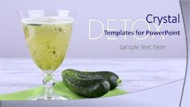  Presentation with table napkin - Amazing presentation theme having clarification - glass of cucumber cocktail backdrop and a  colored foreground