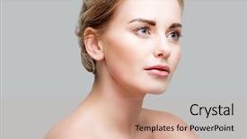  Presentation with women - Amazing presentation having clarification - image of blonde women backdrop and a  colored foreground