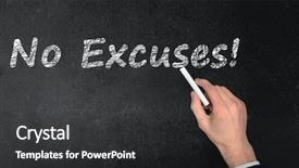  Presentation with restaurant menu black board chalkboard - Audience pleasing slides consisting of clarification - no excuses text write backdrop and a  colored foreground