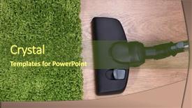  Presentation with carpet - Beautiful slide deck featuring clarification - vacuuming carpet in house backdrop and a tawny brown colored foreground