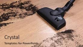  Presentation with floor - Audience pleasing presentation consisting of clarification - vacuuming floor in house backdrop and a  colored foreground