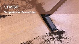  Presentation with floor - Cool new presentation theme with clarification - vacuuming floor in house backdrop and a  colored foreground