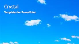  Presentation with plain blue clear sky - Beautiful slide set featuring clarity - almost clear spring blue sky backdrop and a gray colored foreground