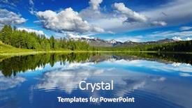  Presentation with mountains - PPT layouts with clarity - beautiful lake in altai mountains background and a ocean colored foreground
