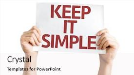  Presentation with simple - Beautiful presentation theme featuring clarity - keep it simple card isolated backdrop and a sky blue colored foreground