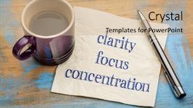  Presentation with inspirational - Presentation theme enhanced with clarity focus and concentration inspirational background and a soft green colored foreground